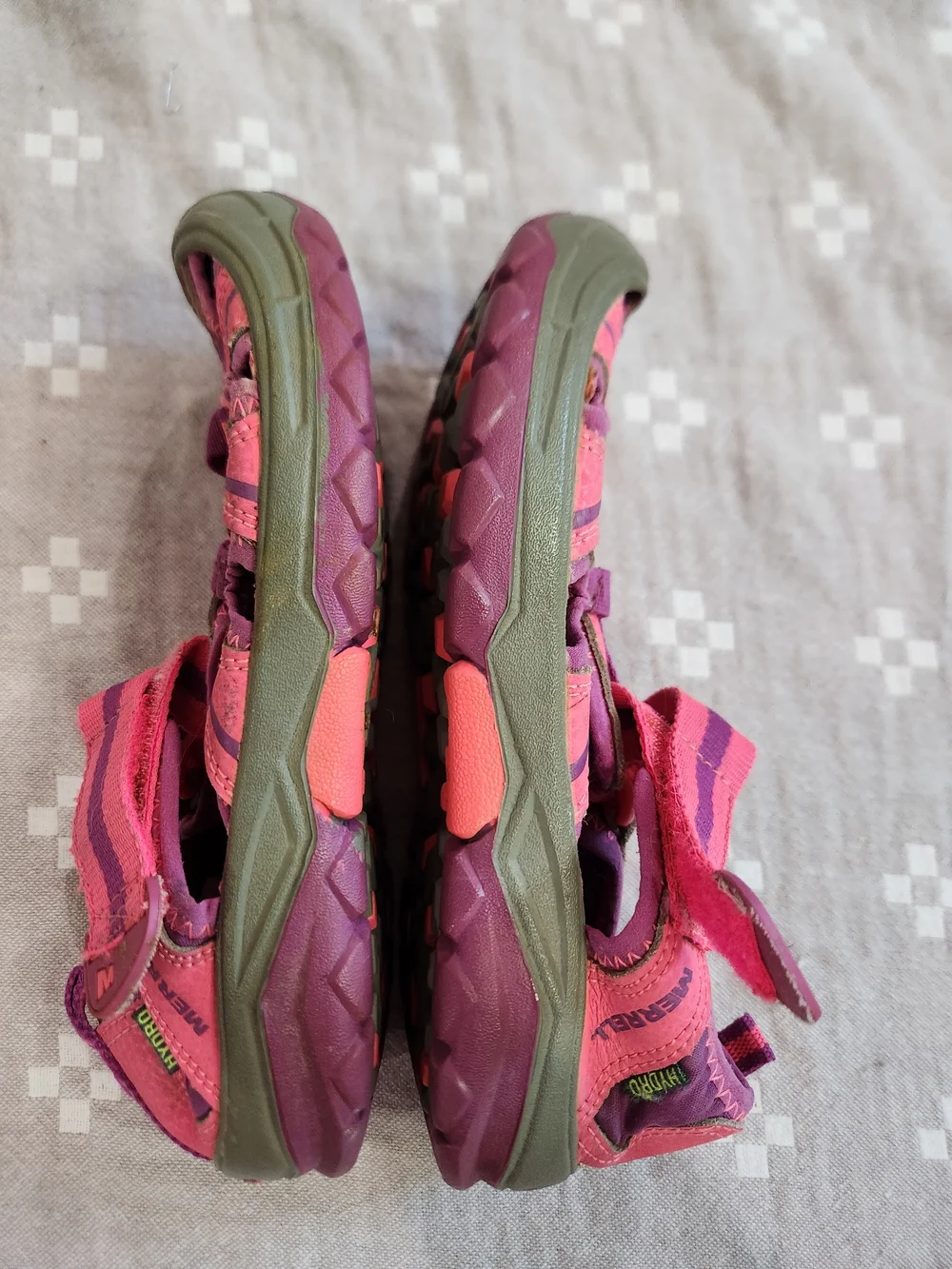 MERRELL Little Girls Pink Hydro Sport Sandals Size 1